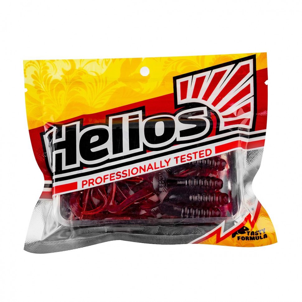 Твистер Helios Credo Four Tail 2,35"/6,0 см, цвет Cola 10 шт HS-20-045 , 